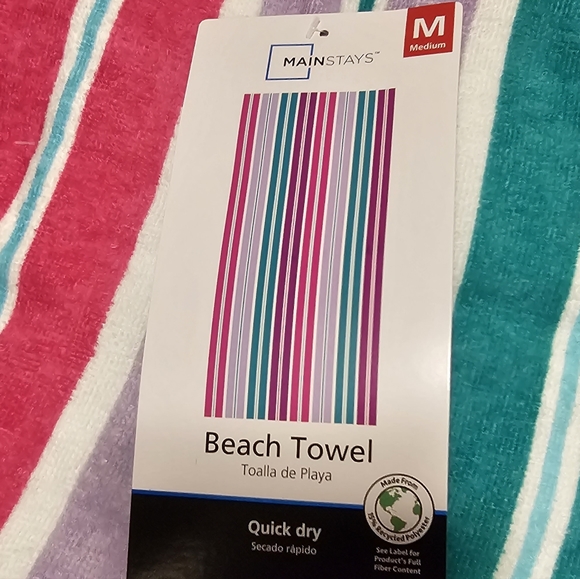 Mainstay Medium Striped Towel - Picture 2 of 5